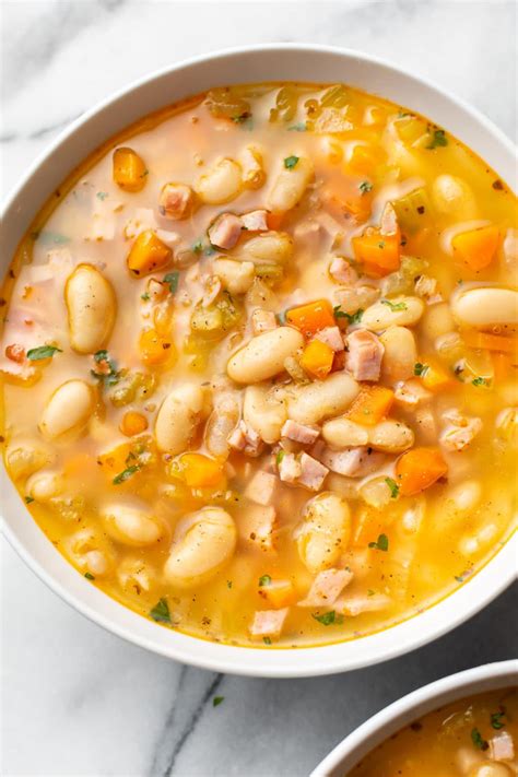 Easy Ham And Bean Soup • Salt And Lavender