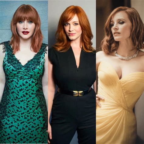 Bryce Dallas Howard Christina Hendricks And Jessica Chastain Would Be A Dream Some Scrolller