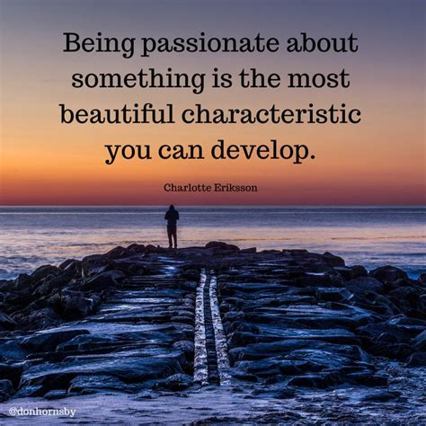 Being Passionate About Something Is The Most Beautiful Characteristic