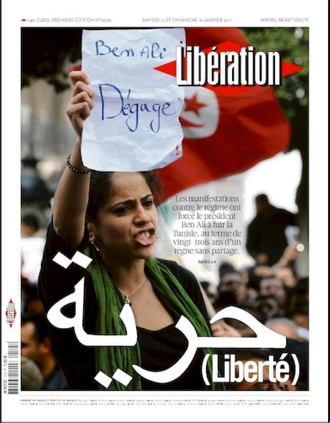 Une Libération Tunisie Révolution De Jasmin La Psserelle Histoire
