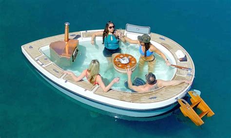 This K Floating Jacuzzi Comes With A Fireplace Spa Magazine Spa Hot Tub News
