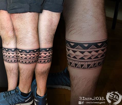 People inked these amazing arts years before a tribal tattoo isn't a specific design, it is just a term denoting many other designs. Polynesian leg band; by Blaze www.facebook.com ...