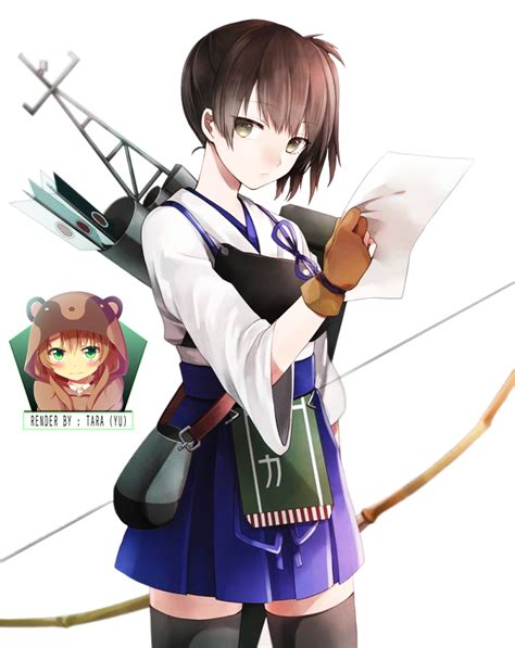 Kaga Kantai Collection Render Kantai Collection Kaga Anime