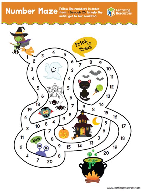 Number Maze Printable Learning Resources Blog