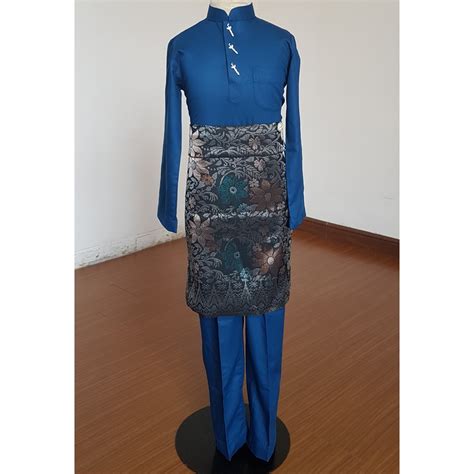 Baju aunty mas punye keluarga. Baju Melayu Budak NAVY BLUE BIRU Kanak2 Budak Lelaki Boys ...