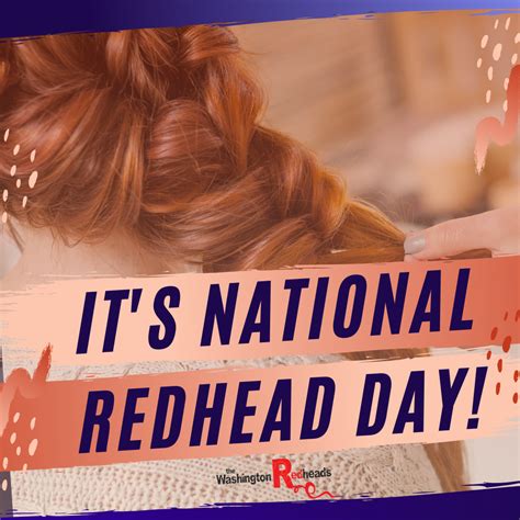 National Redhead Day Is Here Redheads Are Really Rare—less Than 2 Of The Population Lots Of