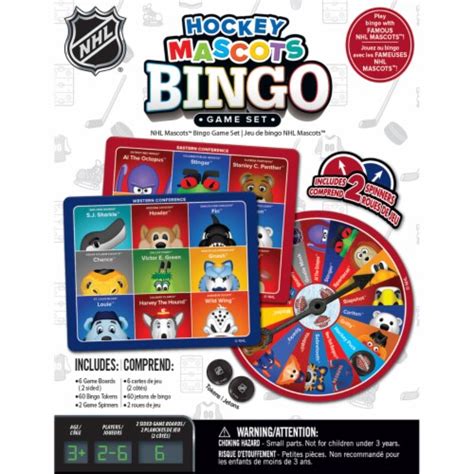 Bingo Game Set Nhl Mascots Bingo Game 1 Unit Frys Food Stores