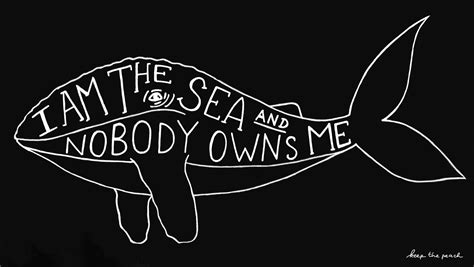 I Am The Sea And Nobody Owns Me Art Print Illustration Etsy
