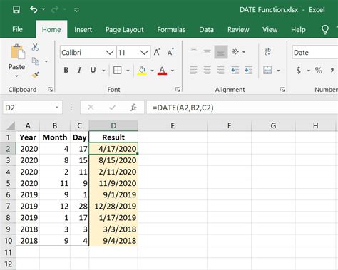 Excel Formula For Dates Manage Your Data And Time Efficiently Unlock