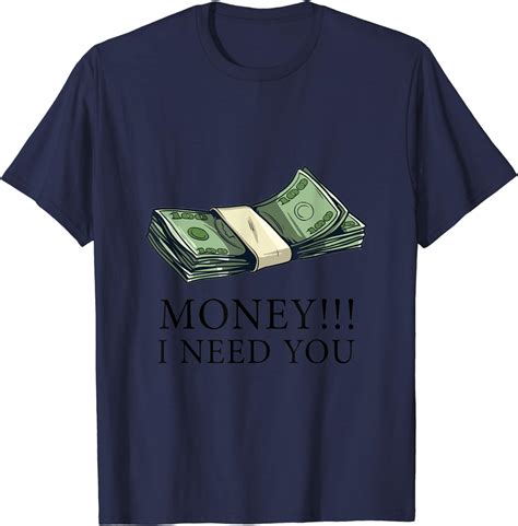 Money Design T Shirt Amazon Co Uk Fashion