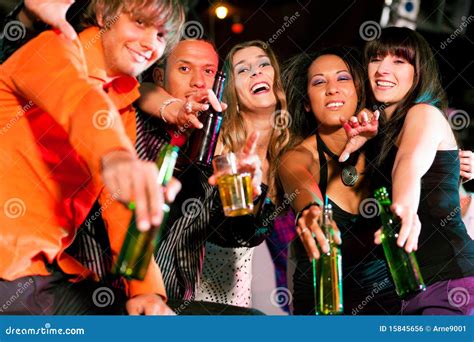 Group Of Friends In Nightclub Royalty Free Stock Image Image 15845656
