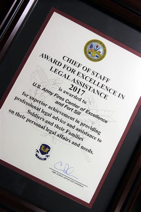 Fort Sill Legal Assistance Team Wins 29th Consecutive Award Article