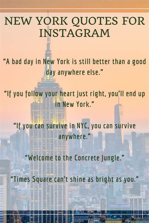 75 New York Quotes And Captions For Instagram And Inspiration