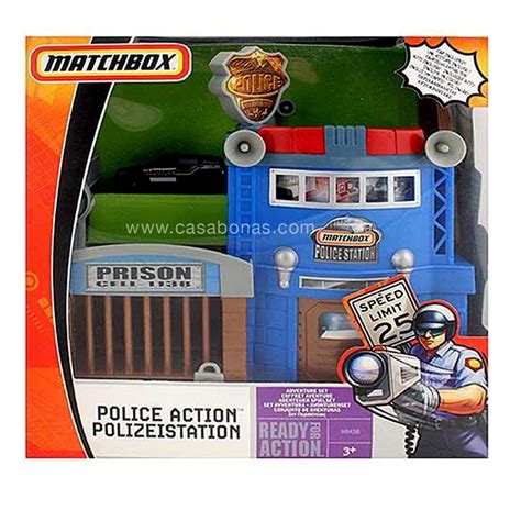 Matchbox Police Action Adventure Set Ready Track Car T Toys Boys 3