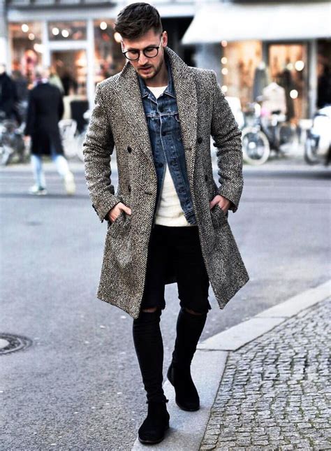 30 awesome overcoat outfit ideas for men to try instaloverz mens fashion suits jackets men