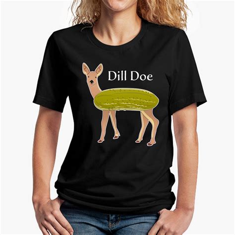 Dill Pickle Shirt Dill Doe Tee Funny Mens Shirts Pickle Etsy