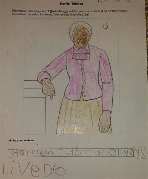 Student Work Harriet Tubman And The Underground Railroad