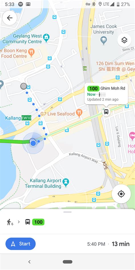 Search for an singapore, asia. Didn't know that Google Maps now shows the live location ...