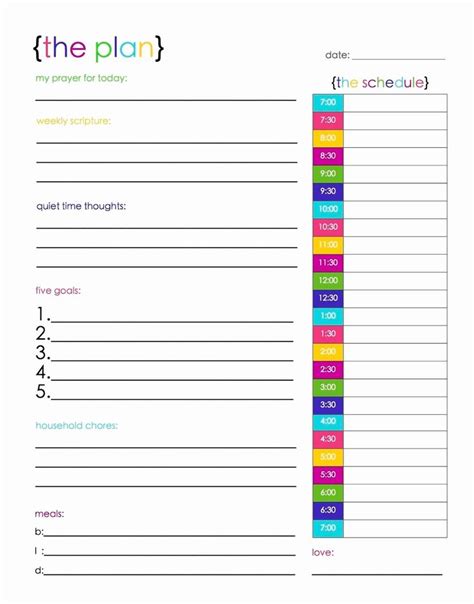 Real Estate Daily Planner Template In 2020 Planner Printables Free