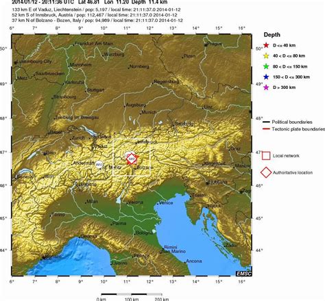 EarthQuake Diary: Leichtes Erdbeben Südtirol (Passeiertal)