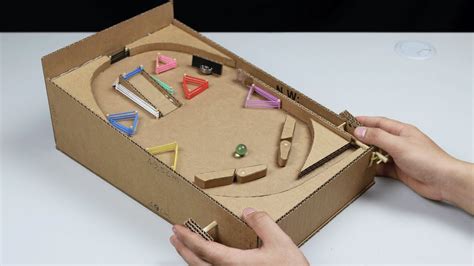 How To Make A Pinball Machine With Cardboard At Home Pinball