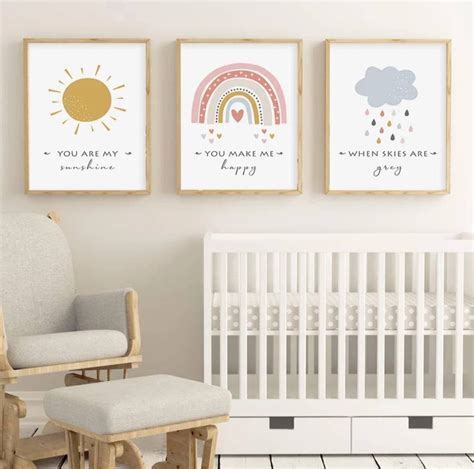 Nursery Prints Nursery Decor Baby Prints Baby Nursery Etsy