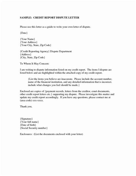 Sample Credit Repair Letter Inspirational Sample Letters To Remove