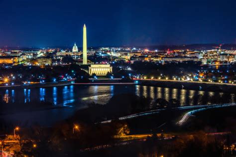Washington Dc Night Aerial Stock Photos Pictures And Royalty Free Images
