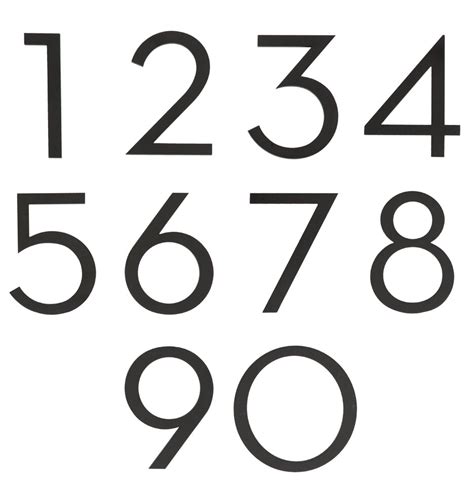 Modern Number Fonts