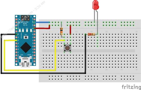 Step By Step Guide Using A Push Button With Arduino Nano