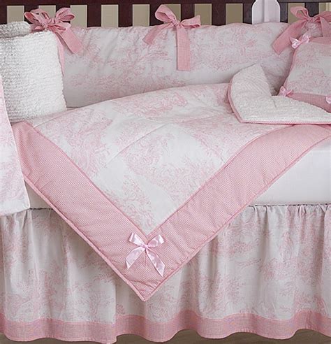 Curbside & store pickup at buybuy baby! LUXURY BOUTIQUE FRENCH PINK WHITE TOILE DISCOUNT 9pc BABY ...