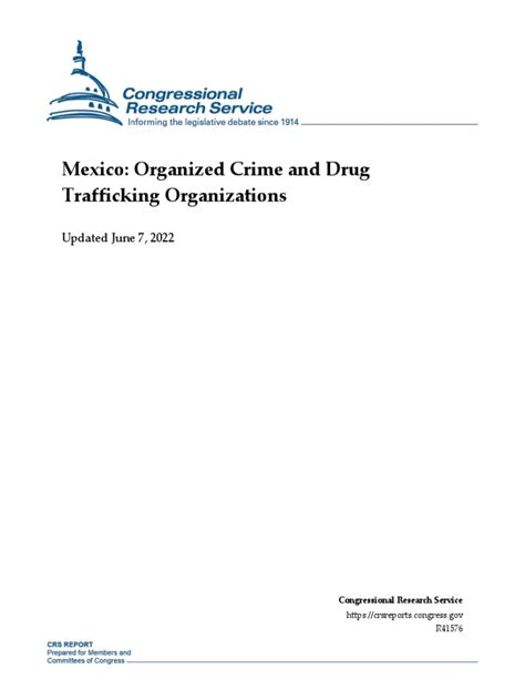 Mexico Organized Crime And Drug Trafficking Organizations Updated