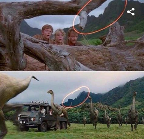 Jurassic Park And Jurassic World The Gallimimus Are Still In The Same Field Jurassic Park
