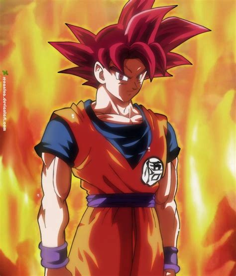 Goku Ssj God By Renanfna Dragon Ball Super Dragon Ball Super Goku