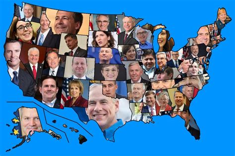 Us State Governors 2020 Maps On The Web Map Us States Photo
