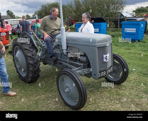 An Early Restored Grey Ferguson Tractor In The Vintage Machinery Class