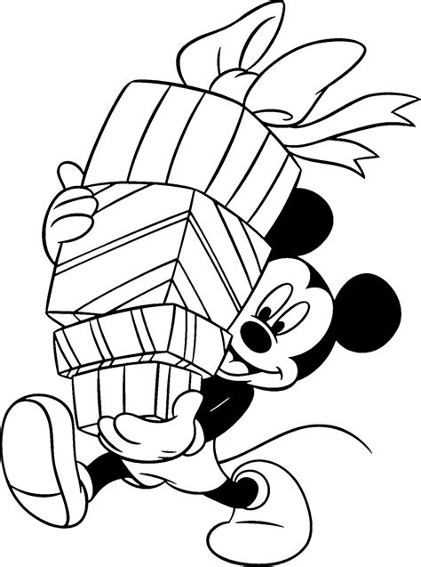 Simple mickey mouse coloring pages ideas for children. Birthday Gifts and Balloons Mickey Mouse | Disney Coloring ...
