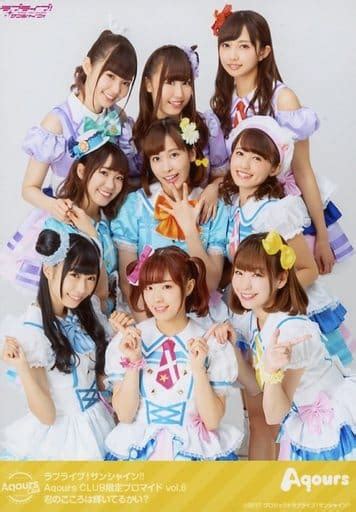 Official Photo Female Voice Actress Aqours Aqours Group People Is Your Heart