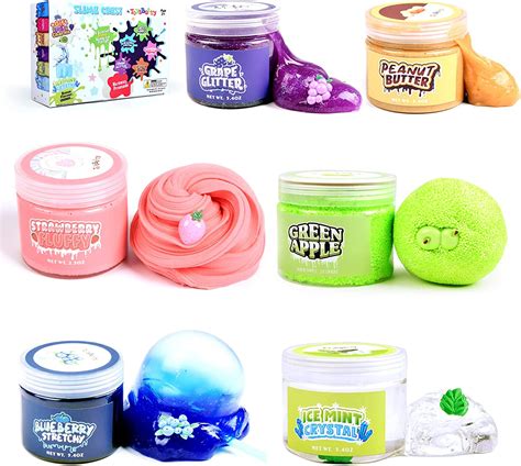 Slime Kit For Girls Boys 6 Different Scented Premade Slimes In 28 Oz