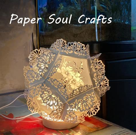 3D Paper Lantern SVG Paper cut diy lantern template SVG | Etsy