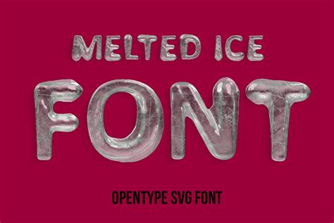 Melted Ice Font On Behance