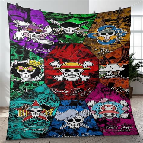 One Piece Anime Fan T One Piece Anime Quilt Blanket The Fleece