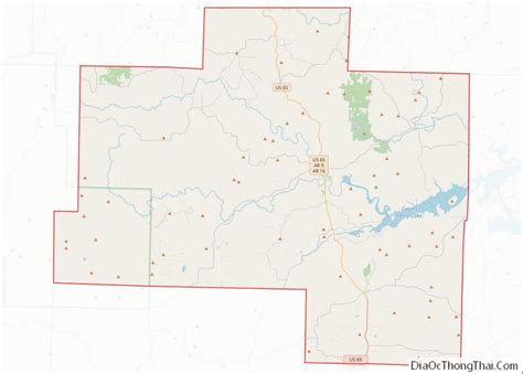 Map Of Van Buren County Arkansas