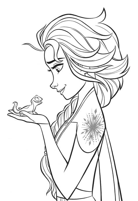 Here is a free frozen printable coloring pages of elsa's ice palace. New Frozen 2 coloring pages with Elsa in 2020 (With images)