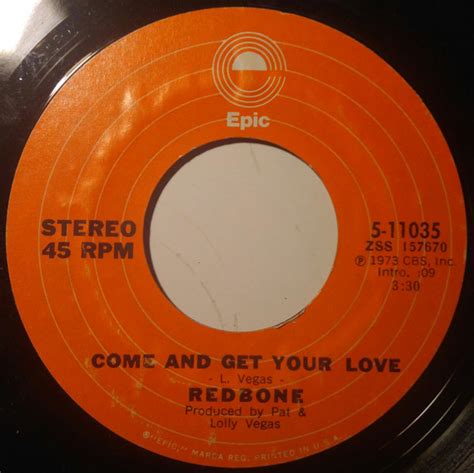 Redbone Come And Get Your Love 1973 Vinyl Discogs