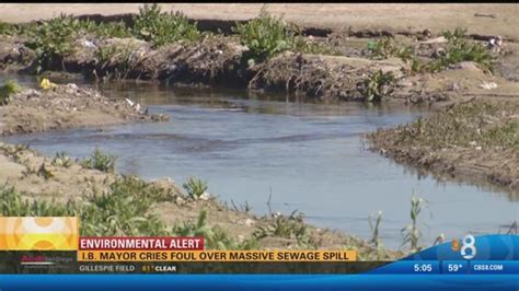 Large Sewage Spill In Tijuana Mexico Flows North Of Border