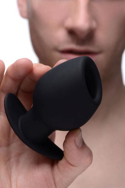 Ass Goblet Silicone Hollow Anal Plug Small Black On Literotica