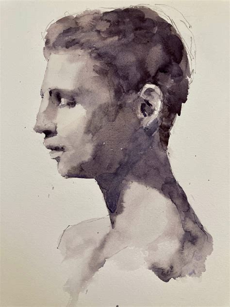 Watercolor Portraits And Value Exercises Michele Clamp Art