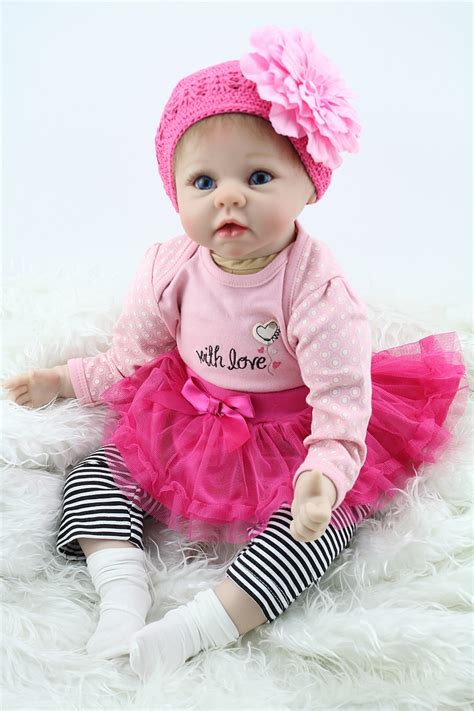 22inch 55cm Reborn Baby Doll Silicone Vinyl Babies Kids Toys Mothers