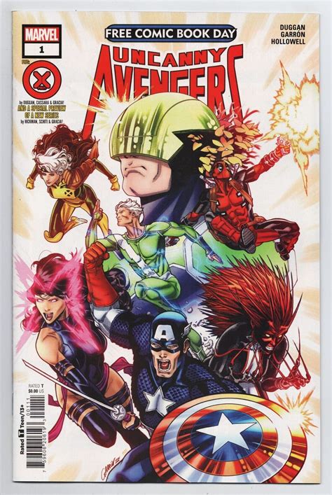 Fcbd 2023 Uncanny Avengers X Men 1 Unstamped Marvel Comic Books
